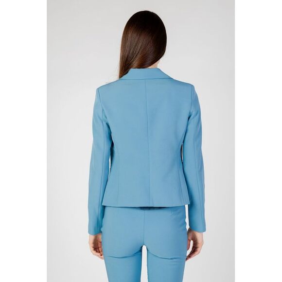 Rinascimento Turquoise Polyester Women's Blazer - Picture 4 of 5
